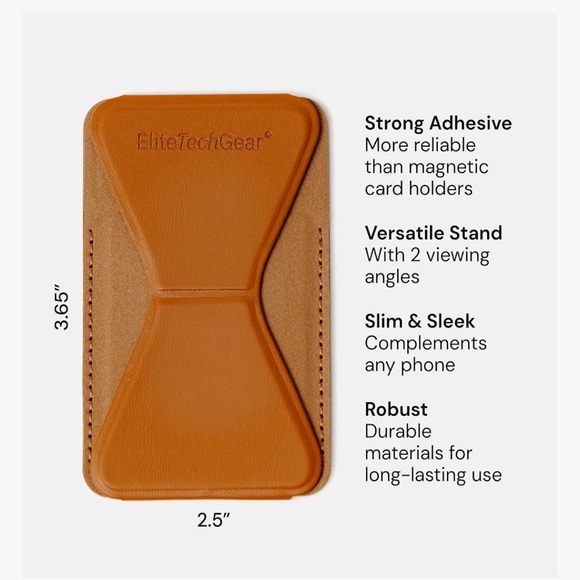 Elite Tech Gear Leather Phone Wallet - Picture 6 of 6